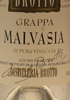 Grappa Malvasia di Pura Vinaccia