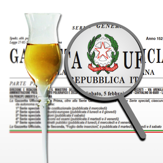 Registration of IG Grappa (geographical indications of grappa)